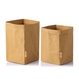 Lekoch Washable & Reusable Kraft Paper Bag Pack of 2