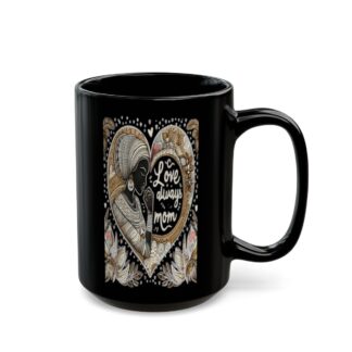 Heartfelt Tribute: Love Heart Mom 15oz Coffee Mug