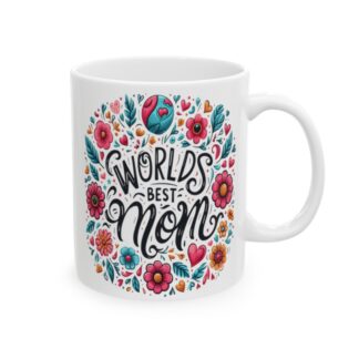 Blooming Love: World's Best Mom 11oz Coffee Mug